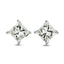 A pair of princess cut diamond Stud Earrings 1.50ct G VS2-SI1 WGI 18K white gold